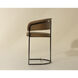 Marris 38 inch Gunmetal / Milliken Cognac Counter Stool